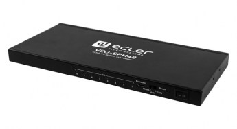 Ecler VIDEO VEO-SPH48 HDMI 2.0 Splitter 1x8 18Gbps persp LR